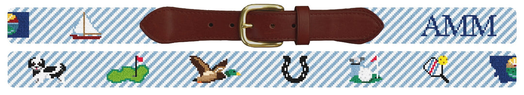 Custom Needlepoint Belt