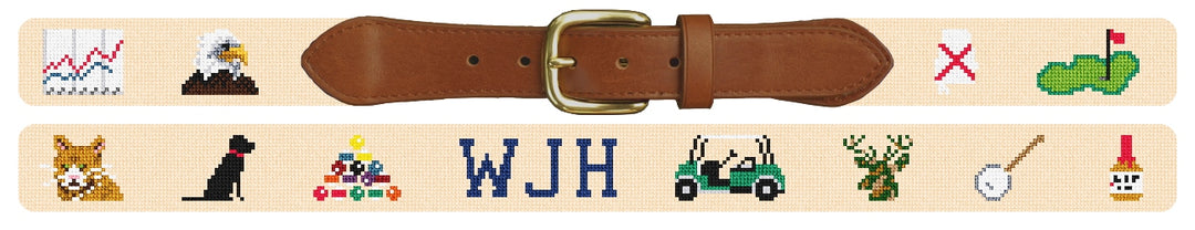 Custom Needlepoint Belt