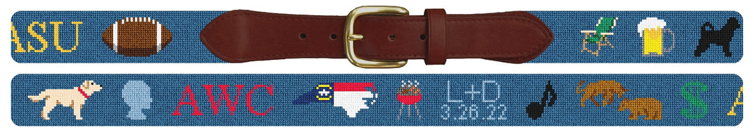 Custom Needlepoint Belt