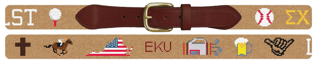 Custom Needlepoint Belt