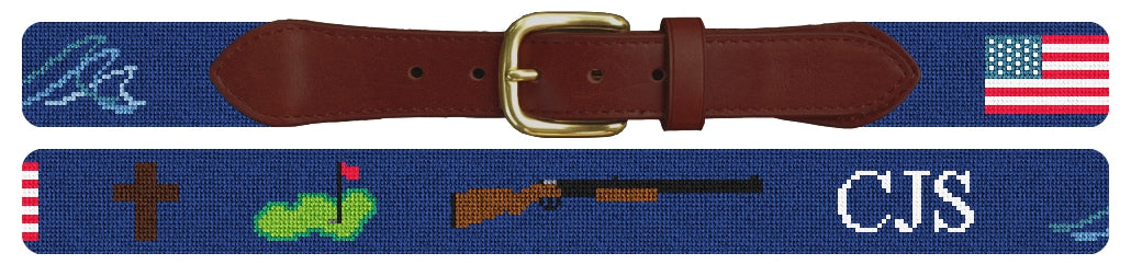Custom Needlepoint Belt