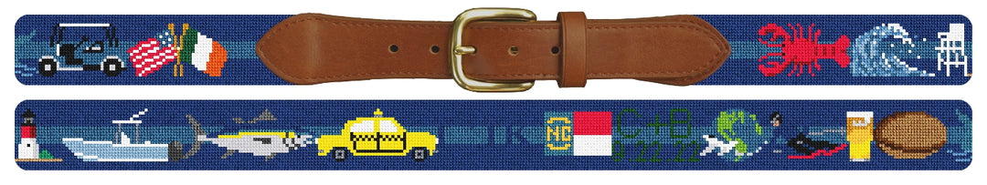 Custom Needlepoint Belt
