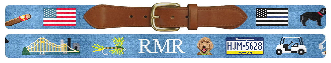 Custom Needlepoint Belt