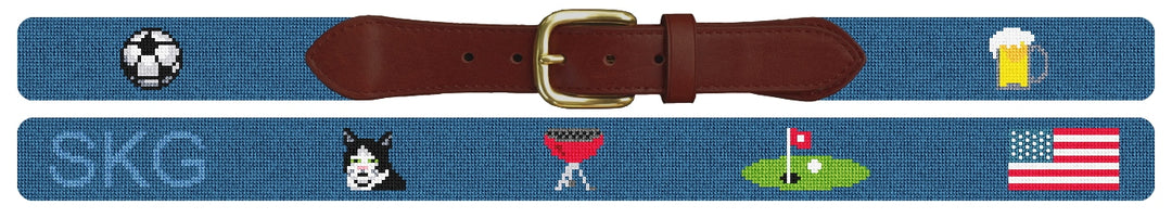 Custom Needlepoint Belt