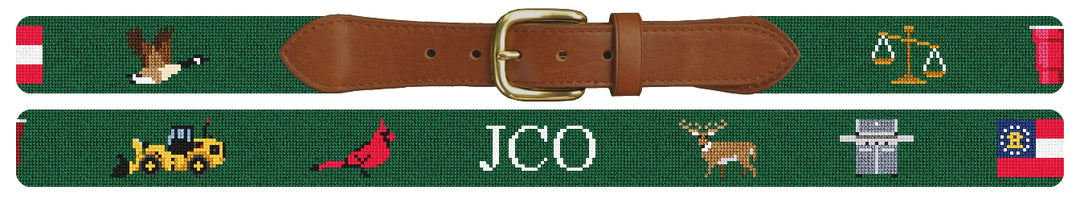Custom Needlepoint Belt