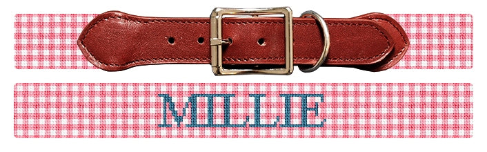 Custom Needlepoint Dog Collar