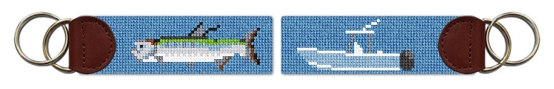 Custom Needlepoint Key Fob