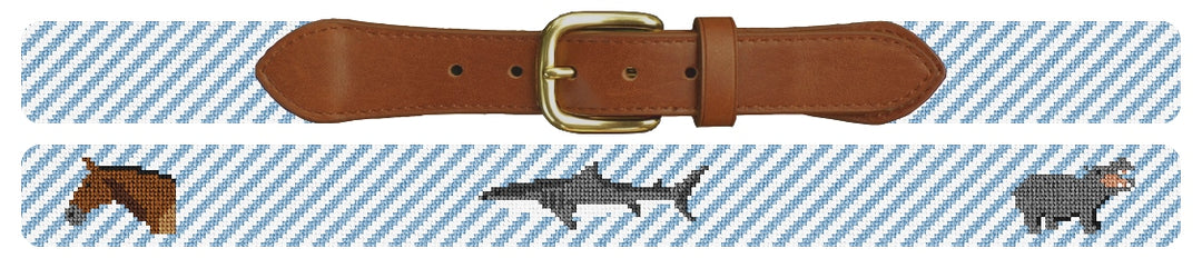 Custom Needlepoint Belt