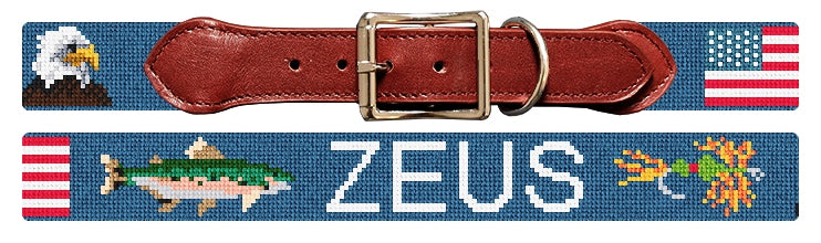 Custom Needlepoint Dog Collar