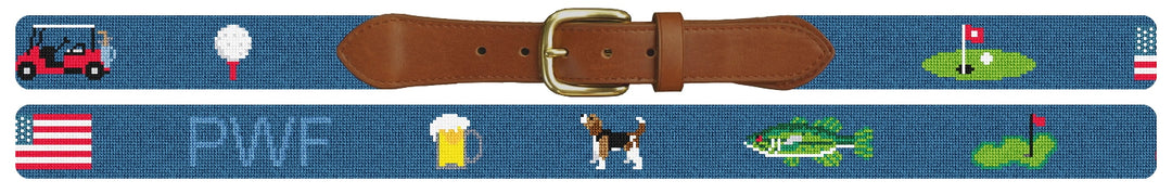 Custom Needlepoint Belt