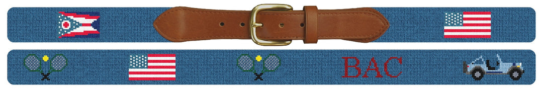 Custom Needlepoint Belt
