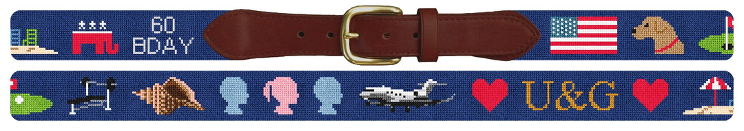 Custom Needlepoint Belt
