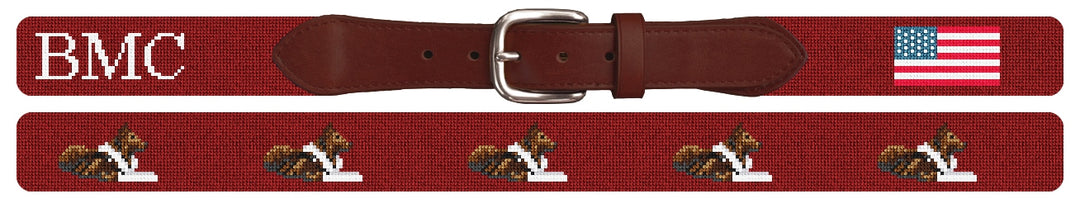 Custom Needlepoint Belt