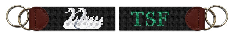 Custom Needlepoint Key Fob