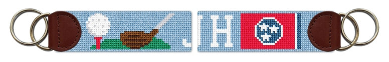 Custom Needlepoint Key Fob
