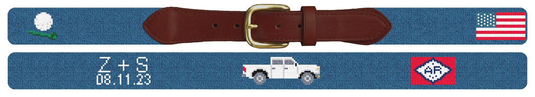 Custom Needlepoint Belt