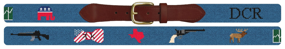 Custom Needlepoint Belt