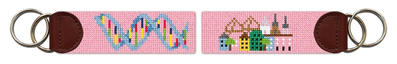 Custom Needlepoint Key Fob