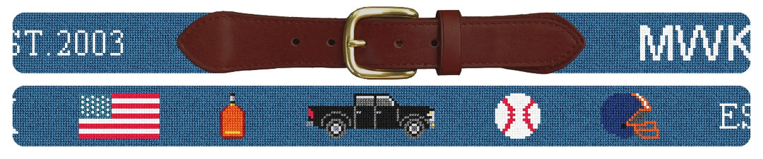 Custom Needlepoint Belt
