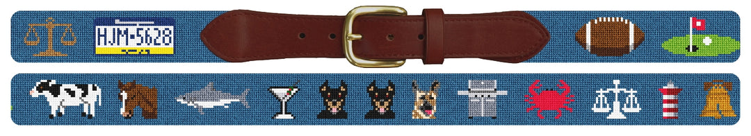 Custom Needlepoint Belt