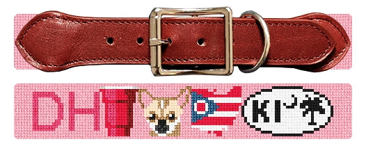 Custom Needlepoint Dog Collar