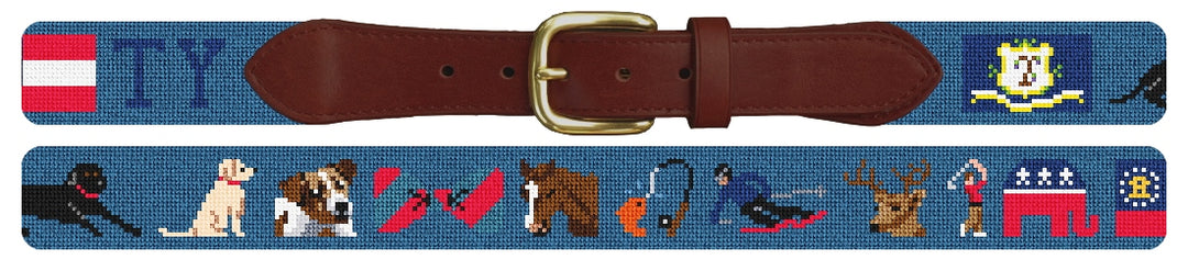 Custom Needlepoint Belt
