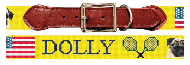 Custom Needlepoint Dog Collar