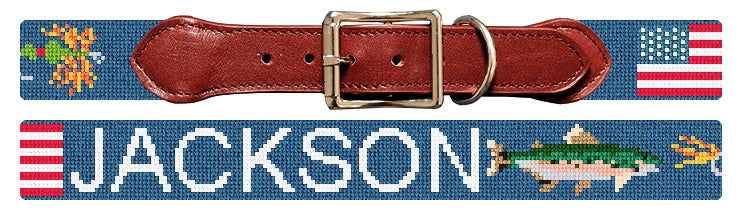 Custom Needlepoint Dog Collar