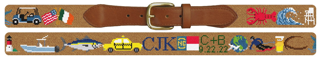 Custom Needlepoint Belt