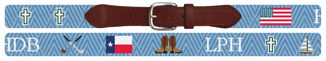 Custom Needlepoint Belt