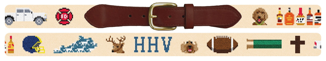 Custom Needlepoint Belt
