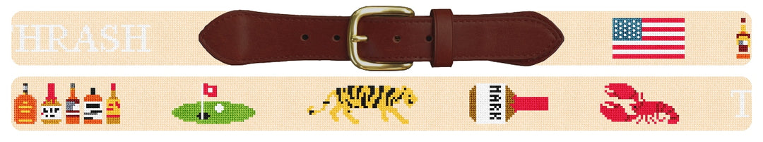 Custom Needlepoint Belt