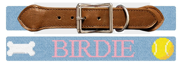 Custom Needlepoint Dog Collar