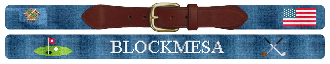 Custom Needlepoint Belt