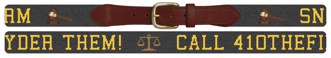 Custom Needlepoint Belt