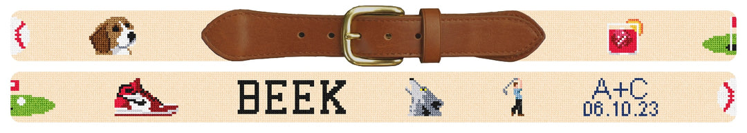Custom Needlepoint Belt