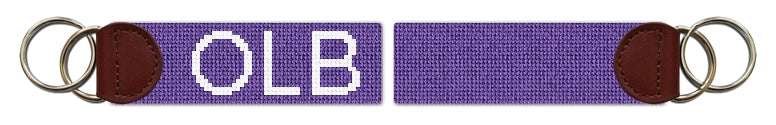 Custom Needlepoint Key Fob