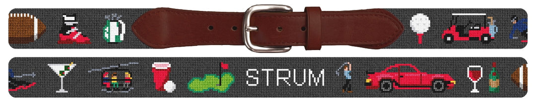 Custom Needlepoint Belt