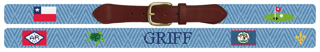 Custom Needlepoint Belt