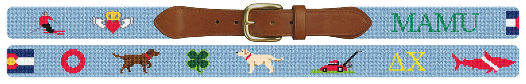 Custom Needlepoint Belt