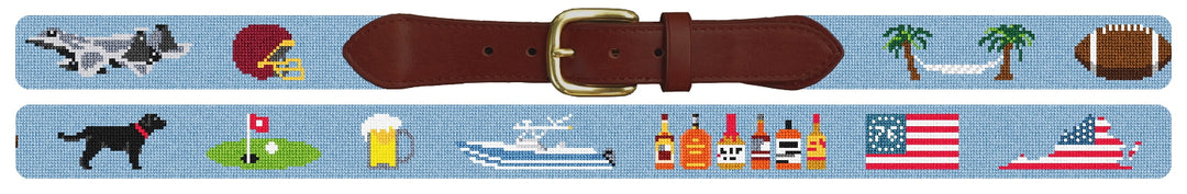 Custom Needlepoint Belt