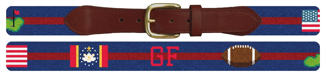 Custom Needlepoint Belt