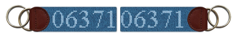 Custom Needlepoint Key Fob