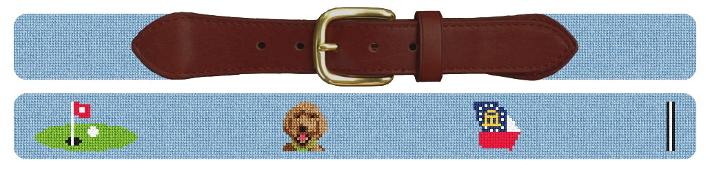 Custom Needlepoint Belt
