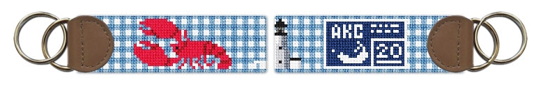 Custom Needlepoint Key Fob