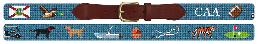 Custom Needlepoint Belt