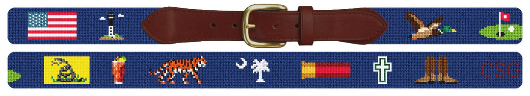 Custom Needlepoint Belt