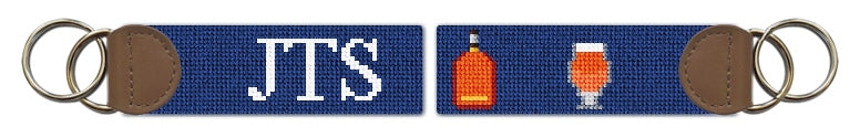 Custom Needlepoint Key Fob