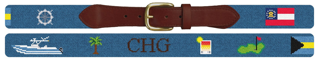 Custom Needlepoint Belt