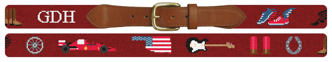 Custom Needlepoint Belt